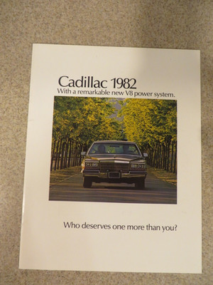 ORIGINAL 1982 CADILLAC  SALES  BROCHURE