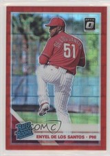 2019 Donruss Optic Rated Rookies Red Pandora Prizm 37/99 Enyel de los Santos 0q3