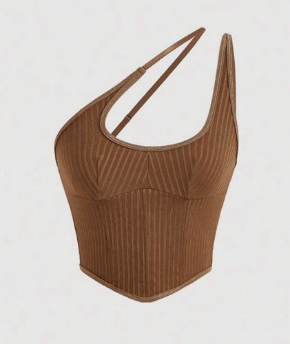 SHEIN One shoulder Nit Crop Top Size -S
