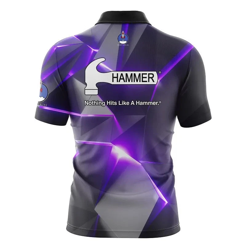 Hammer Purple Triangle Flare Rocket Bowling Jersey