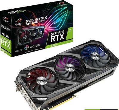 ASUS ROG STRIX NVIDIA GeForce RTX 3060 Ti OC Edition Game Graphics Card PCIe 4.0