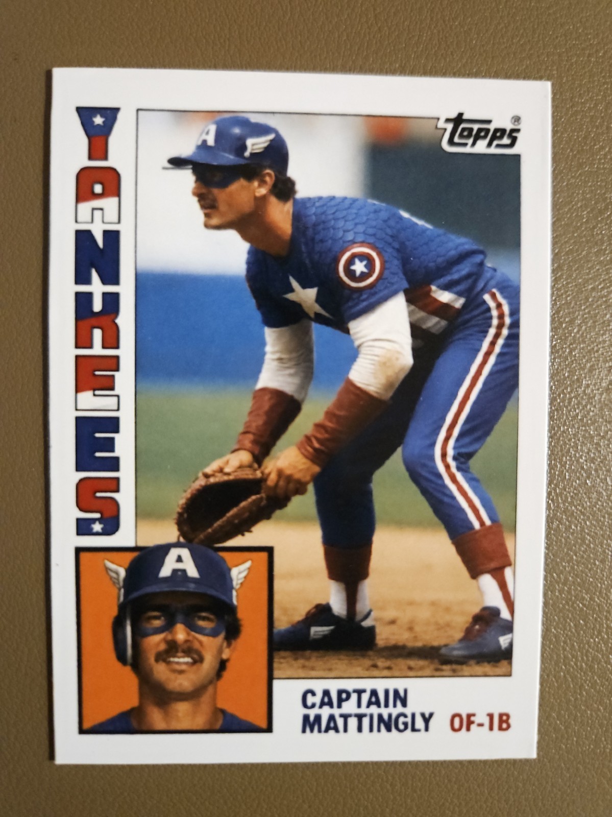 Don Mattingly Custom Card - Captain Mattingly