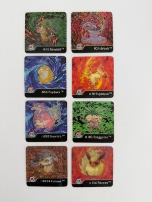 1999 Pokémon Artbox Action Flipz Series One 8 Stück