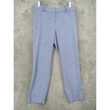 Talbots Pants 8 Petite Hampshire Ankle Pockets Lightweight Nautical Trouser Blue