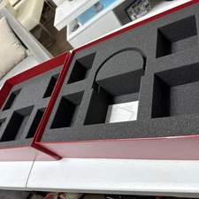 Baccarat Empty Red Box Foam Insert HARMONIE Ice Bucket & 4 Tumbles (1315)