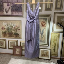 Alfred Sung purple bridesmaid maxi dress size 2