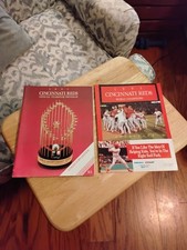Vtg CINCINNATI REDS OFFICIAL 1991 YEARBOOK/PROGRAM- COLLECTORS EDITION- w/ CUBS