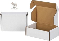 200 Pack 6x4x4 White Corrugated Shipping Mailer Packing Box Boxes 6" x 4" x 4"