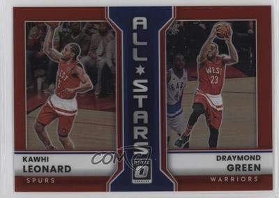 2022 Donruss Optic All-Stars Red Prizm 23/99 Kawhi Leonard Draymond Green 0n0t