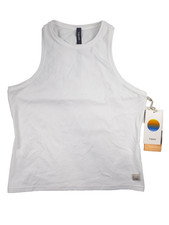 Vuori AllTheFeels Crew Tank White Bliss Blend Women's Medium VW1249 NWT