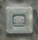 "SCHLOSS GULDENGOSSA" 1 Oz. GEIGER EDELMETALLE .999 SILVER BAR... TONED, SPOTTED