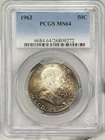 1963-P 50c Franklin Half Dollar PCGS MS64 Silver Fifty Cent Benjamin US Coin