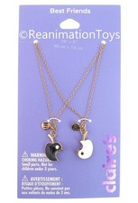 Claire's BFF Best Friends Yin Yang Apple Magnet Necklace Jewelry Set of 2 New
