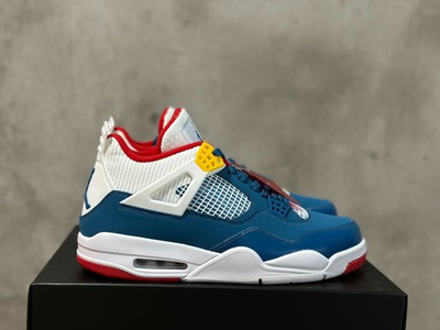#ad Air Jordan 4 White Blue Red Spliced Corduroy Basketball Shoes quot;DR6925 400quot;new mo $248.00