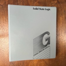 VINTAGE SOLID STATE LOGIC G-SERIES CONSOLE OPERATOR'S GUIDE 