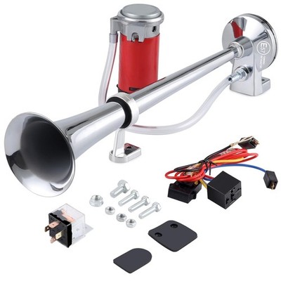 Druckluft Hupe Set 12V Auto mit Kompressor lautes Signal Fanfare Horn 12 Stück