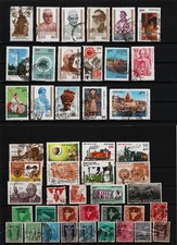 Indien sch&ouml;nes Lot von &uuml;ber 40 Marken, gestempelt