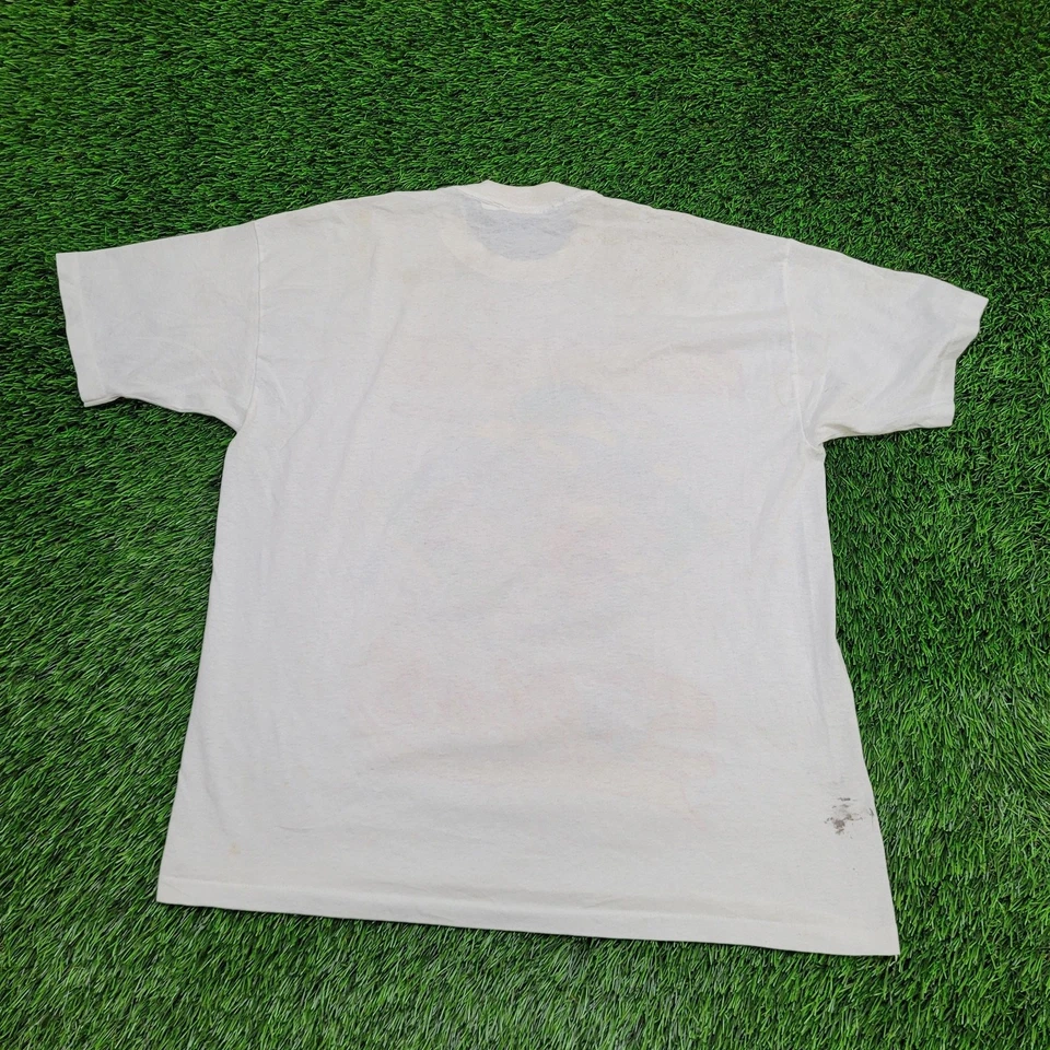 Vintage 1991 Hardcore Softball Shirt Large 21x27 White - Image 2 of 4