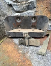 Original WWII U.S. Army Willys Jerry Can Bracket Holder W/ Strap OD Green