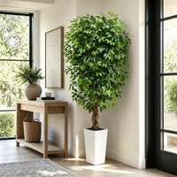 Kunstpflanze Ficusbaum 180Cm KüNstliche Pflanzen Groß We