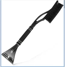 Snow Brush with Ice Scraper for Car, 24" Extendable Snow Brush Scraper 