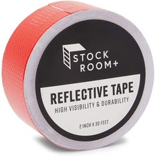 Red Reflective Tape - 2 In x 30 FT Outdoor Reflector Safety Roll for Trailers
