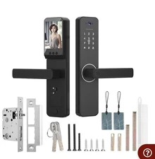 Smart Door Lock with 120 Wide Angle Camera and Smart Keyless Entry