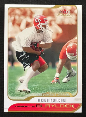 DERRICK BLAYLOCK 2001 Fleer Focus #229 Rookie Card RC #1198/1850 NFL Chiefs
