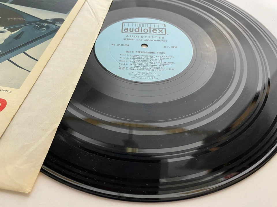 Audiotex Audio Tested Record Vintage 60s Mono & Stereo EX Vinyl Response Test LP - Image 3 of 4