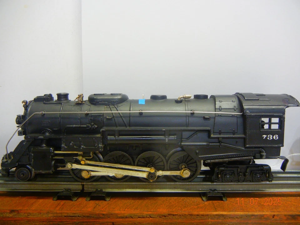 Lionel #736 w/#2046W Whistle Tender. Excellent, proper operation confirmed. - Image 3 of 4