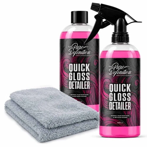 Car Detailer Kit – Clay Bar Lube, High Gloss Detail Spray Wax Quick Cleaner Set deal from eBay