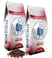 2 KG CAFFE' BORBONE IN GRANI FRESCO MISCELA ROSSA BAR E DISTRIBUTORI AUTOMATICI