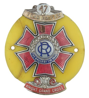 Vintage 1950's The Order of the Road Series 2-Type 4 Car Badge Auto Emblem