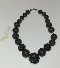 COLLANA CON SFERE LAVORATE A DEGRADARE E SFERE CON SWAROVSKI ORIGINALI 