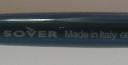 Vintage Ladies SOVER Blue with Gold Hinges Sunglasses Made in Italy  - Picture 8 of 10