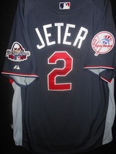DEREK JETER SIGNED 2009 ALL STAR JERSEY AUTHENTIC MAJESTIC-NEW YORK YANKEES-RARE