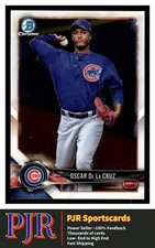 2018 Bowman Chrome #BCP59 Oscar De La Cruz Chicago Cubs  BUY 4 - 35% OFF