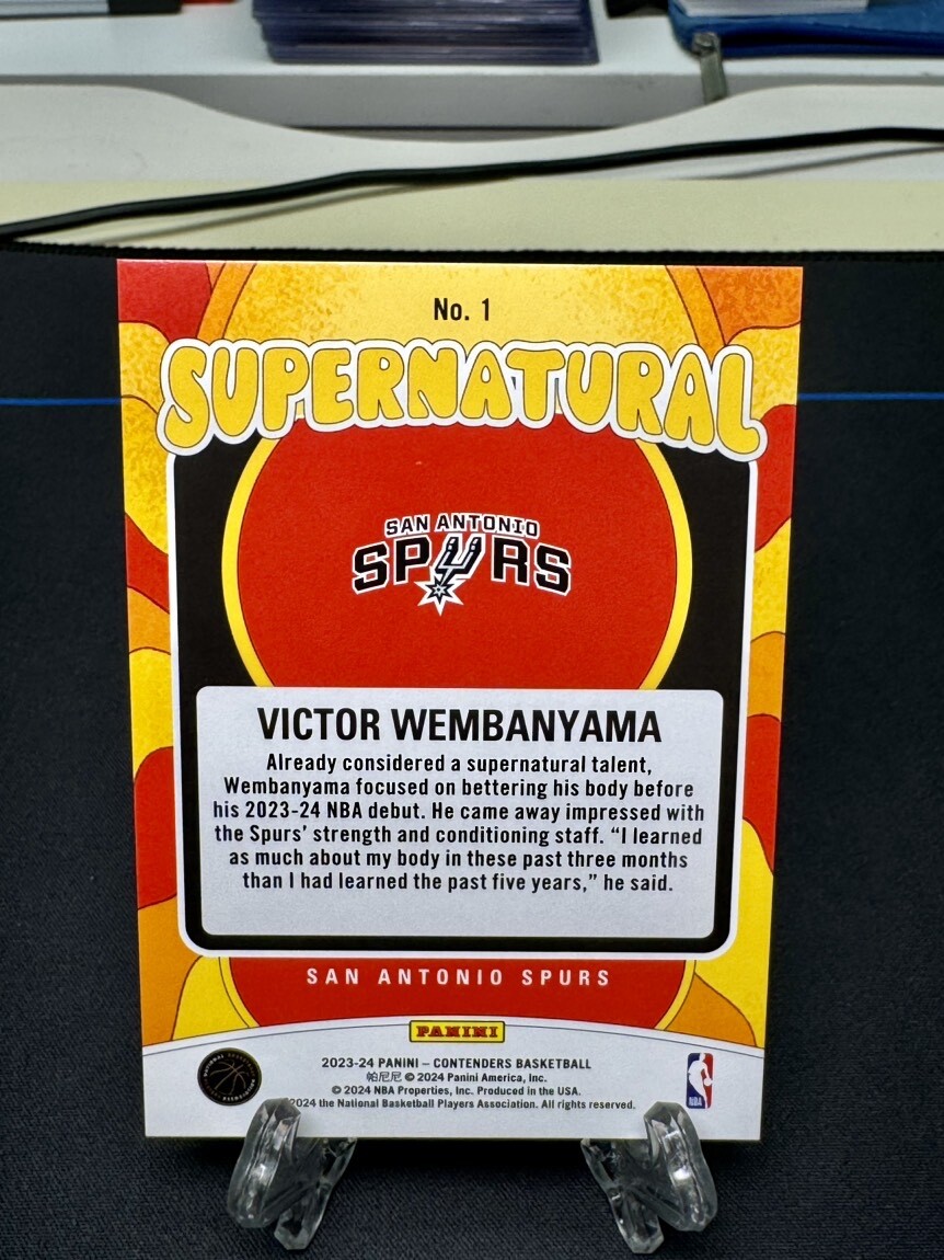 2023-24 Panini Contenders Victor Wembanyama #1 RC Rookie