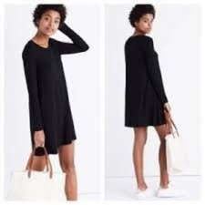 Madewell Black Swingy Tee Dress Size XS