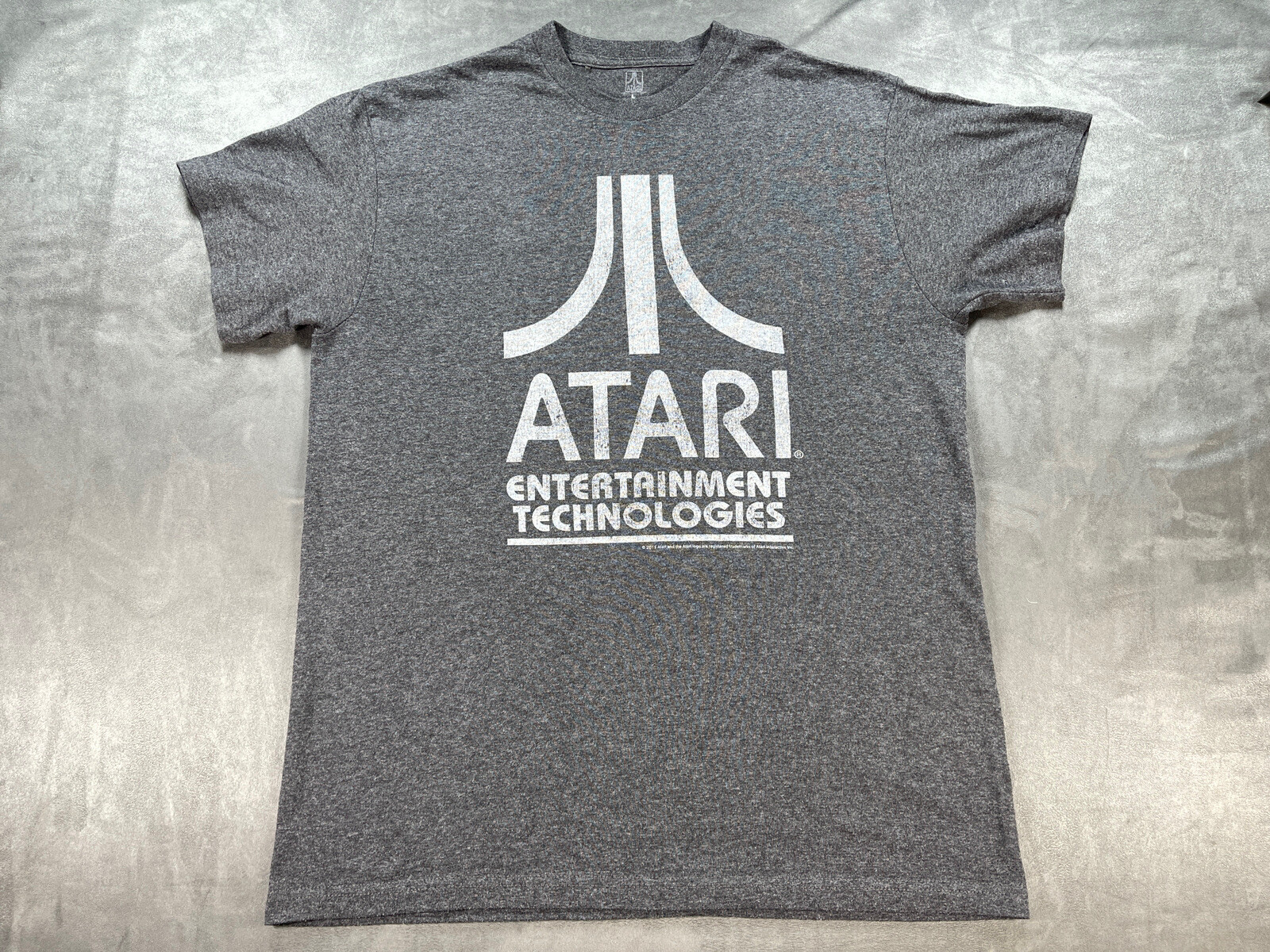 Gray MEDIUM Atari Game Console Gaming System Logo… - image 1