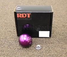 Rdt 5 Speed Purple Ball Style Universal Shift Knob For M10x1.5mm Thread Pitch Rdt 5 Speed Purple Ball Style Universal Shift Knob For M10x1.5mm Thread Pitch