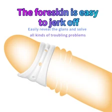 Reusable Penis Trainer Stretcher Ring Penis Enhancer Protection Ring New for Men