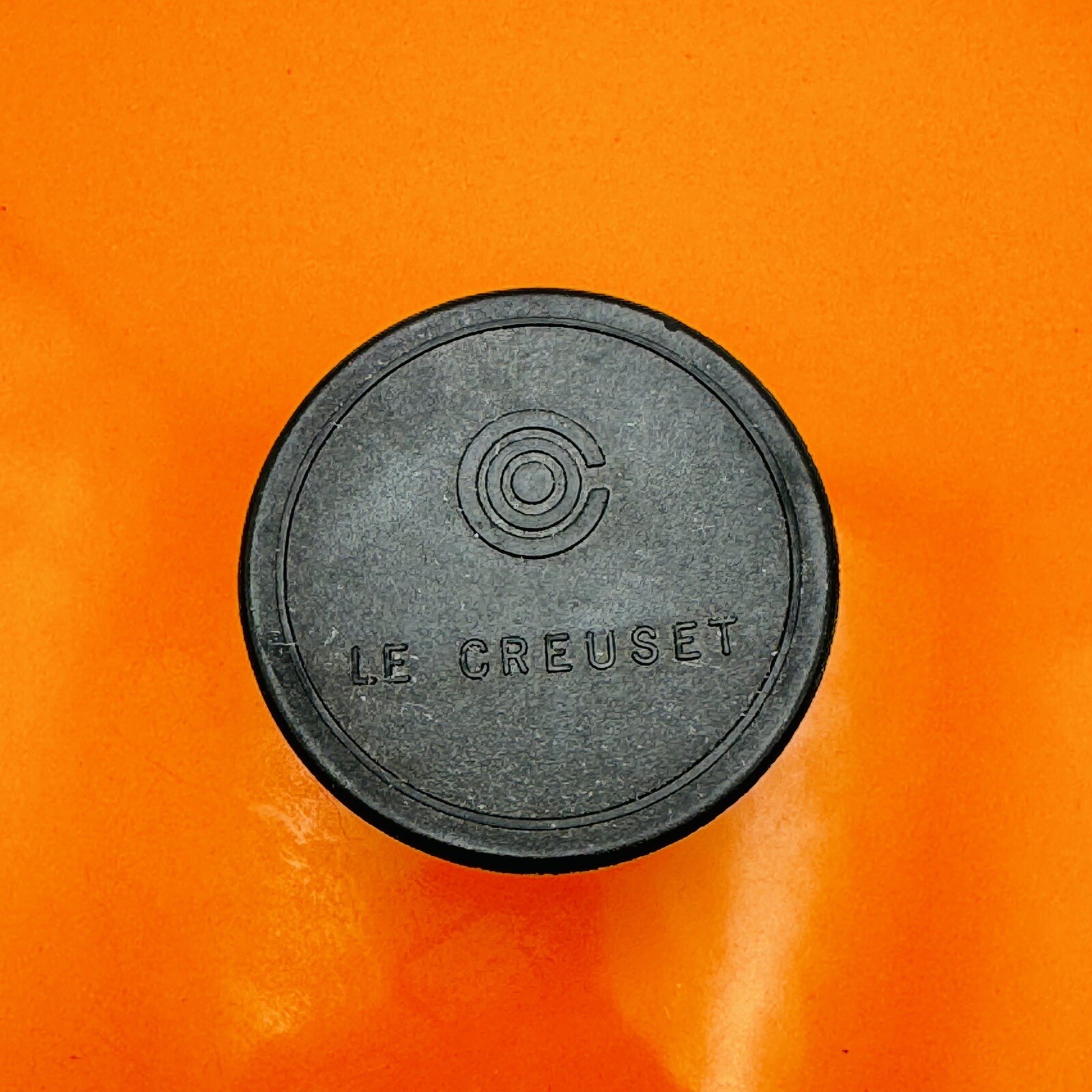 Le Creuset Enameled Wok Flame Orange 14" Cast Iron Pan Made In France