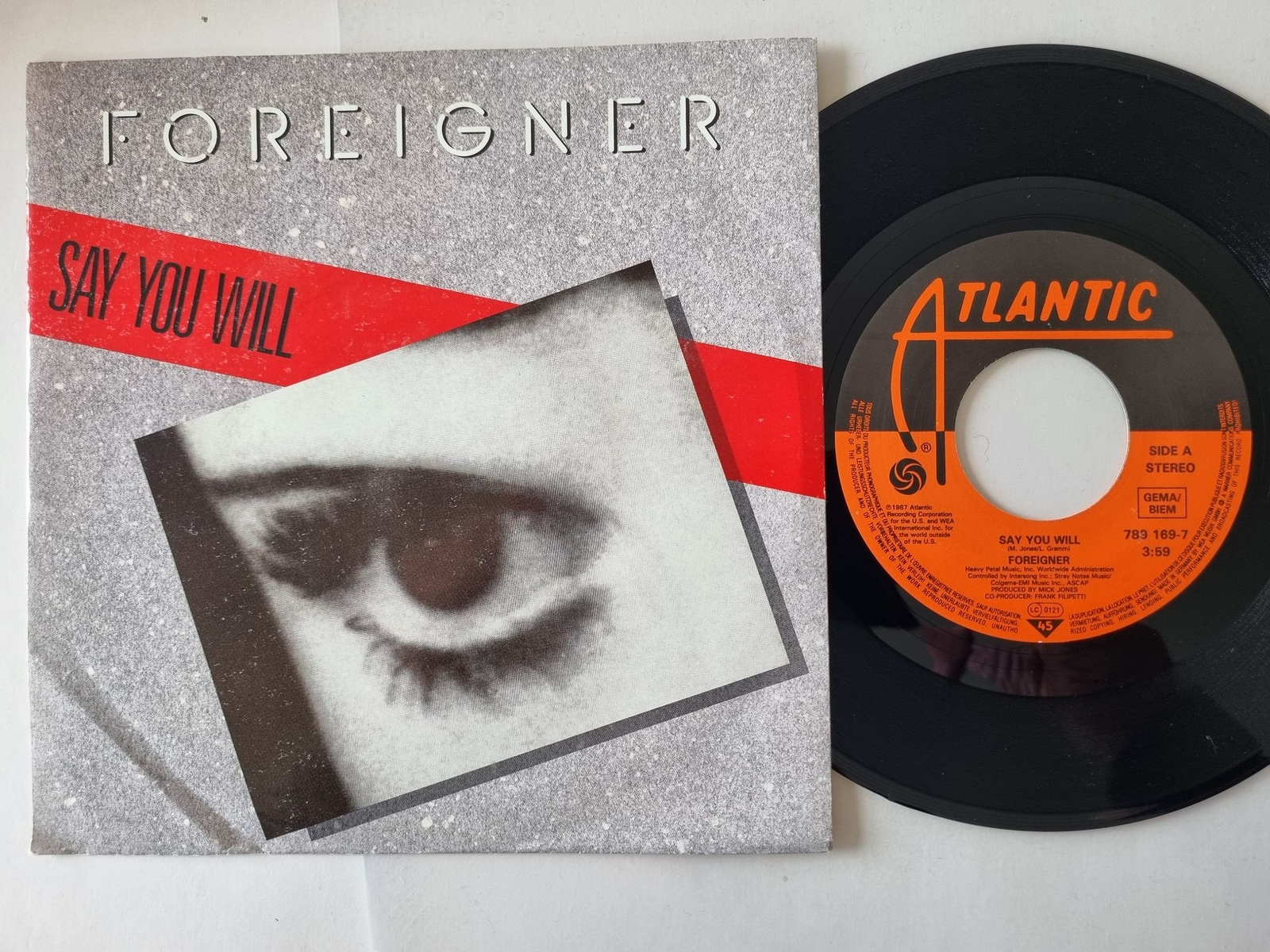 Foreigner - Say You Will 7'' Vinyl Germany