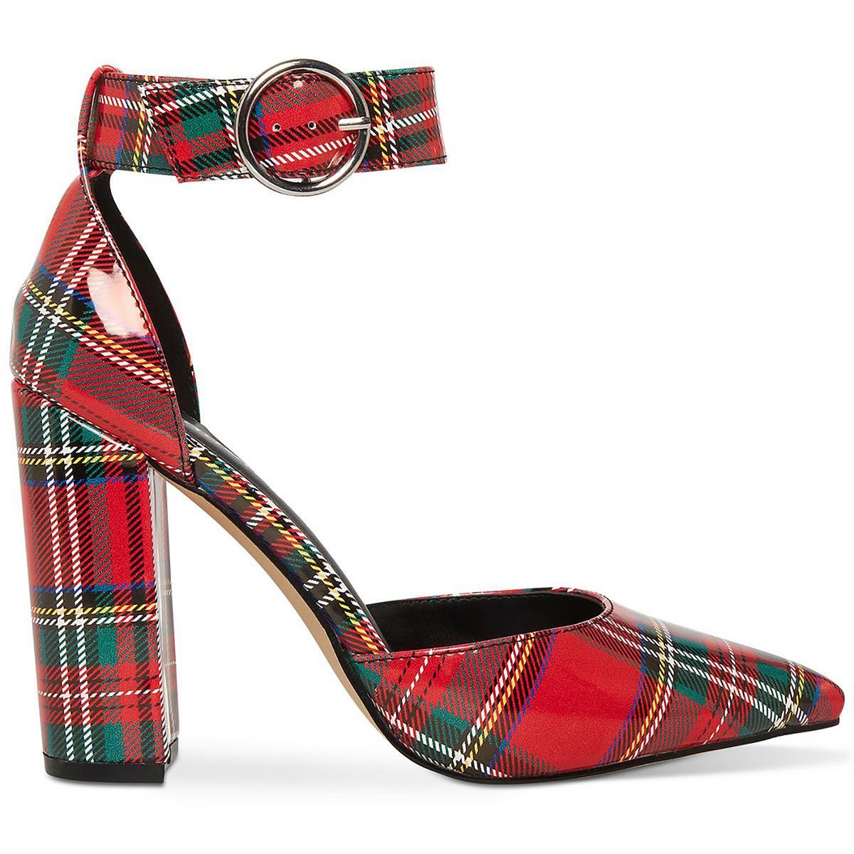 Madden Girl Womens Saaxon Padded Insole Ankle Strap Pumps Shoes BHFO