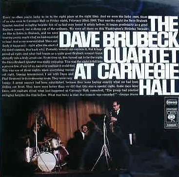 Speakers Corner Dave Brubeck Quartet - At Carnegie Hall 180g 2LP Limited Edition