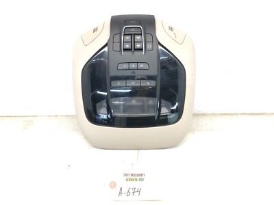 2017-2022 MASERATI LEVANTE OVERHEAD CONSOLE DOME LIGHT W/ SWITCHES OEM #NOTES