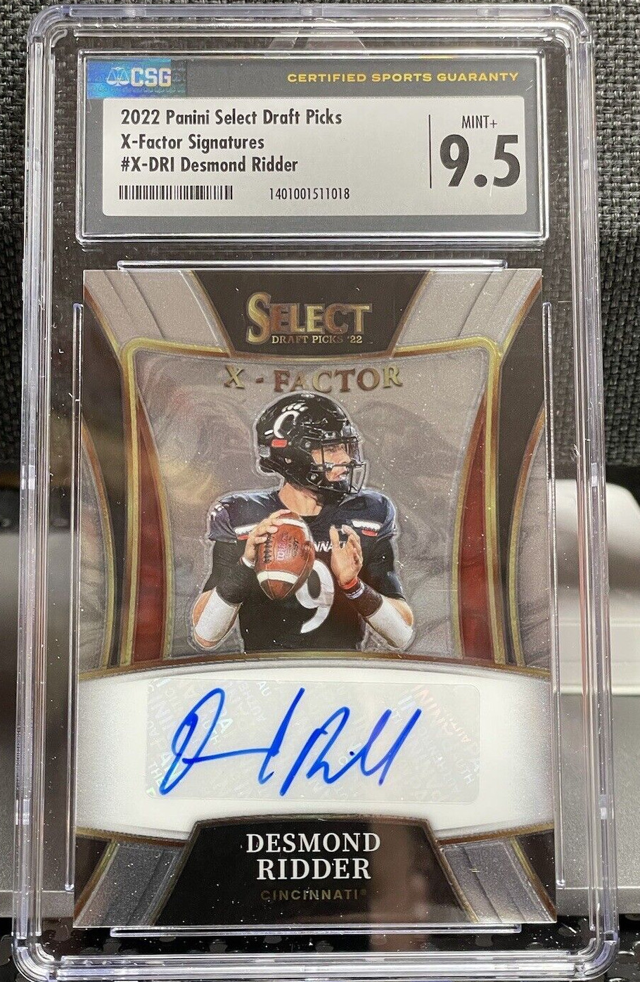 Desmond Ridder Panini Select Draft Picks X-Factor Signatures #XDRI Base