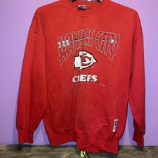 Vintage 90s NFL Kansas City Chiefs Crewneck Sweatshirt Made in USA Sz XLSpellout