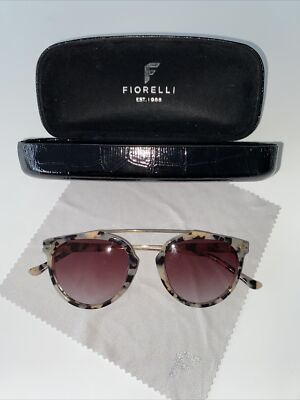 Womens Fiorelli Tortoise Shell Sunglasses with Crocodile Style
